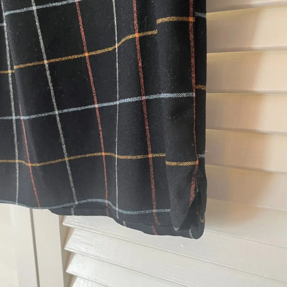 Pendleton buttondown XS black plaid women oversized flannel - Picture 9 of 11